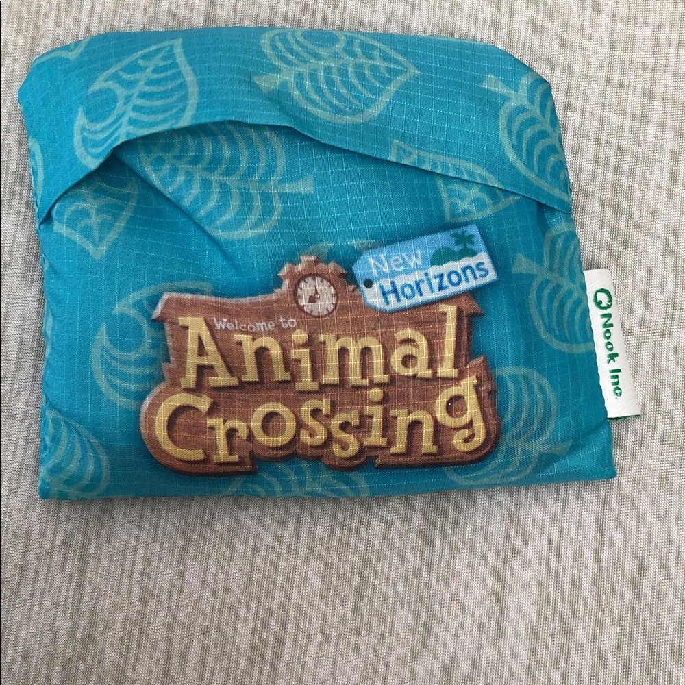 Animal Crossing Blue Storage Bag